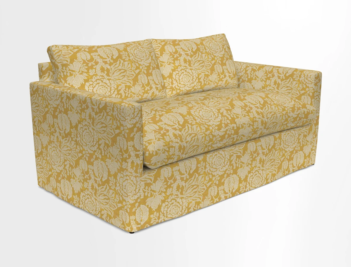 Heyshott 2.5 Seater Sofa in Two Tone Plain Biscuit. Loose cover option available