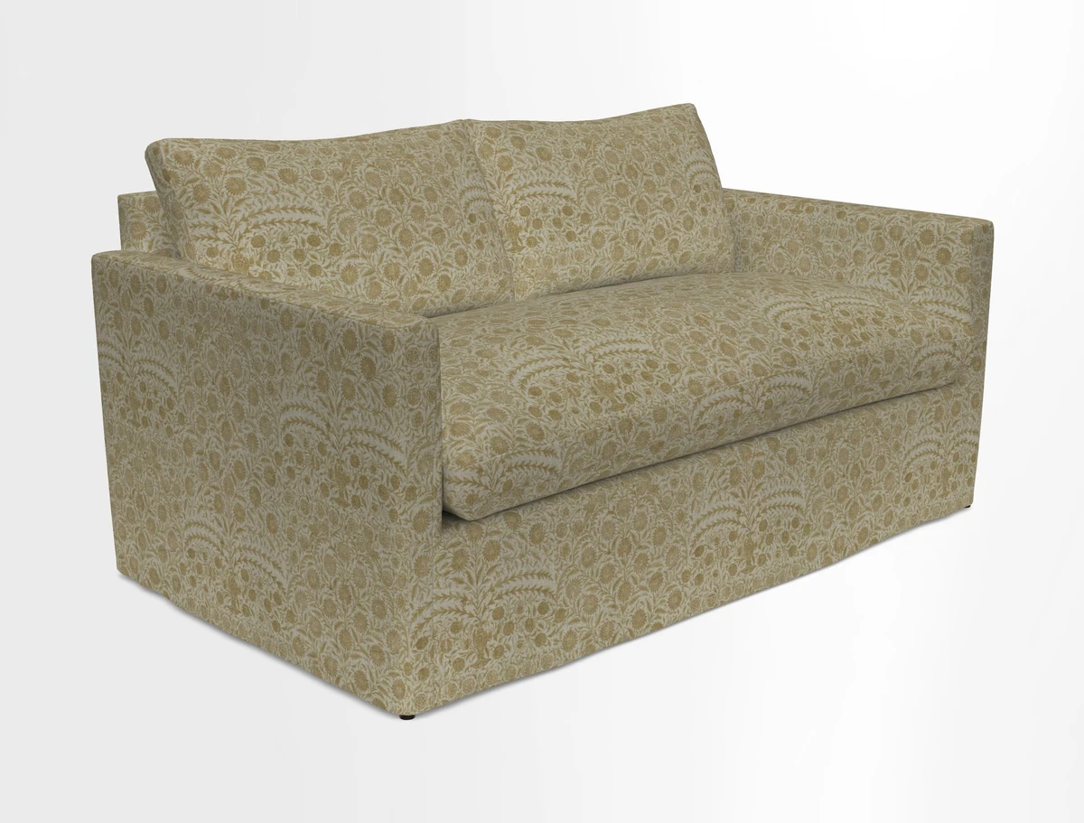 Heyshott 2.5 Seater Sofa in Two Tone Plain Biscuit. Loose cover option available
