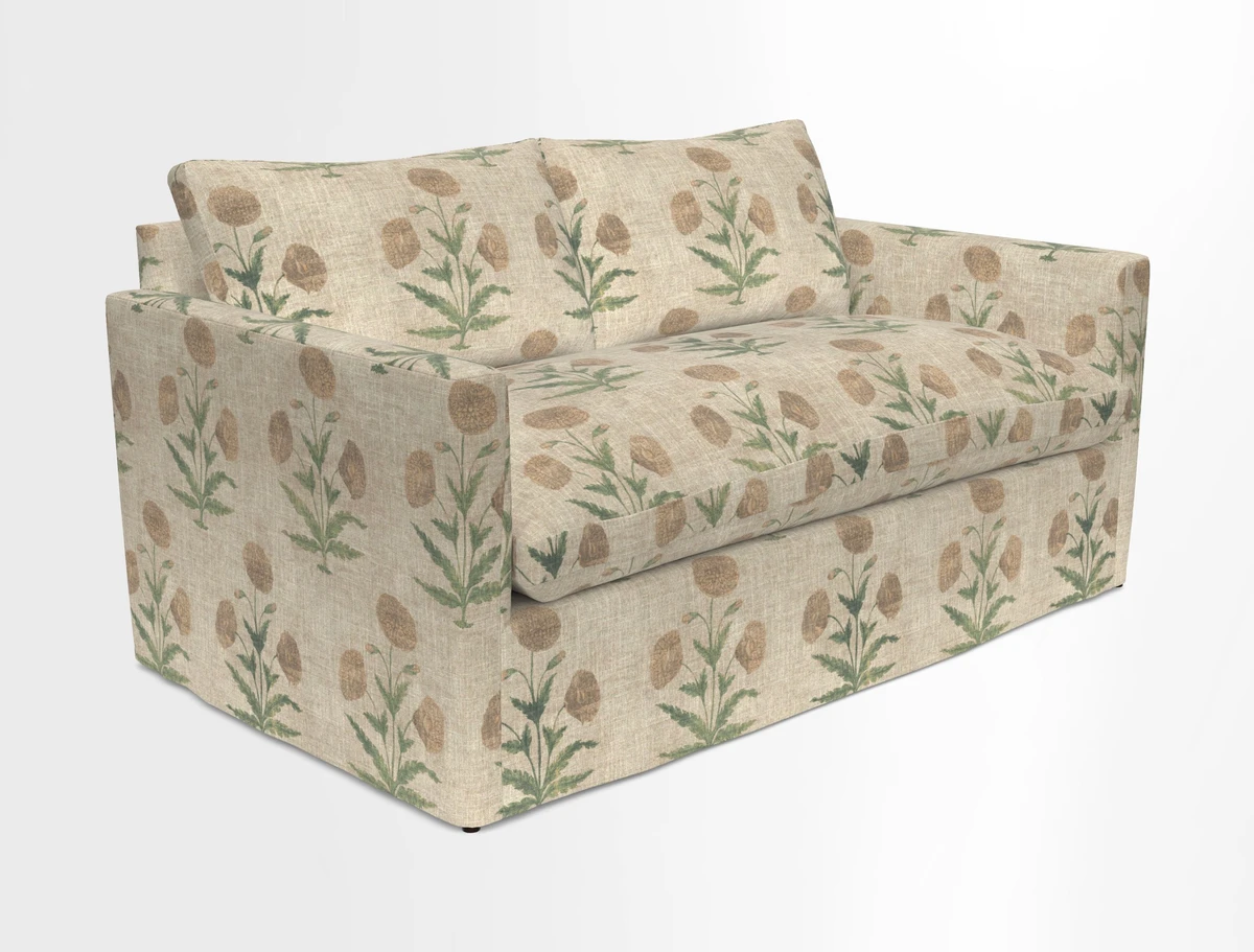 Heyshott 2.5 Seater Sofa in Two Tone Plain Biscuit. Loose cover option available