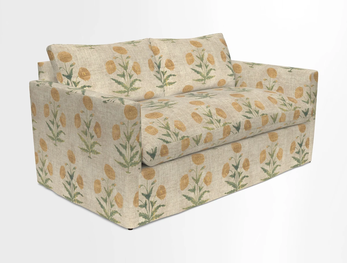 Heyshott 2.5 Seater Sofa in Two Tone Plain Biscuit. Loose cover option available