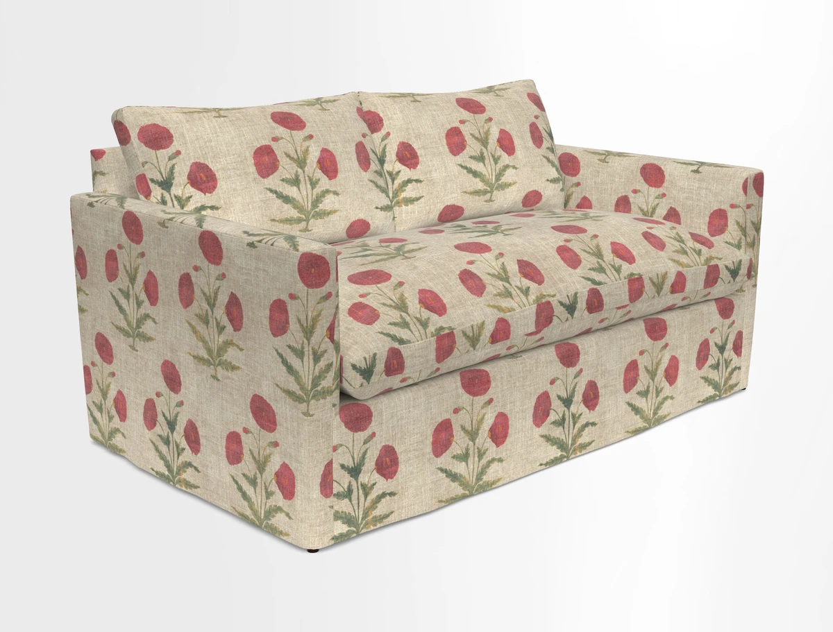 Heyshott 2.5 Seater Sofa in Two Tone Plain Biscuit. Loose cover option available