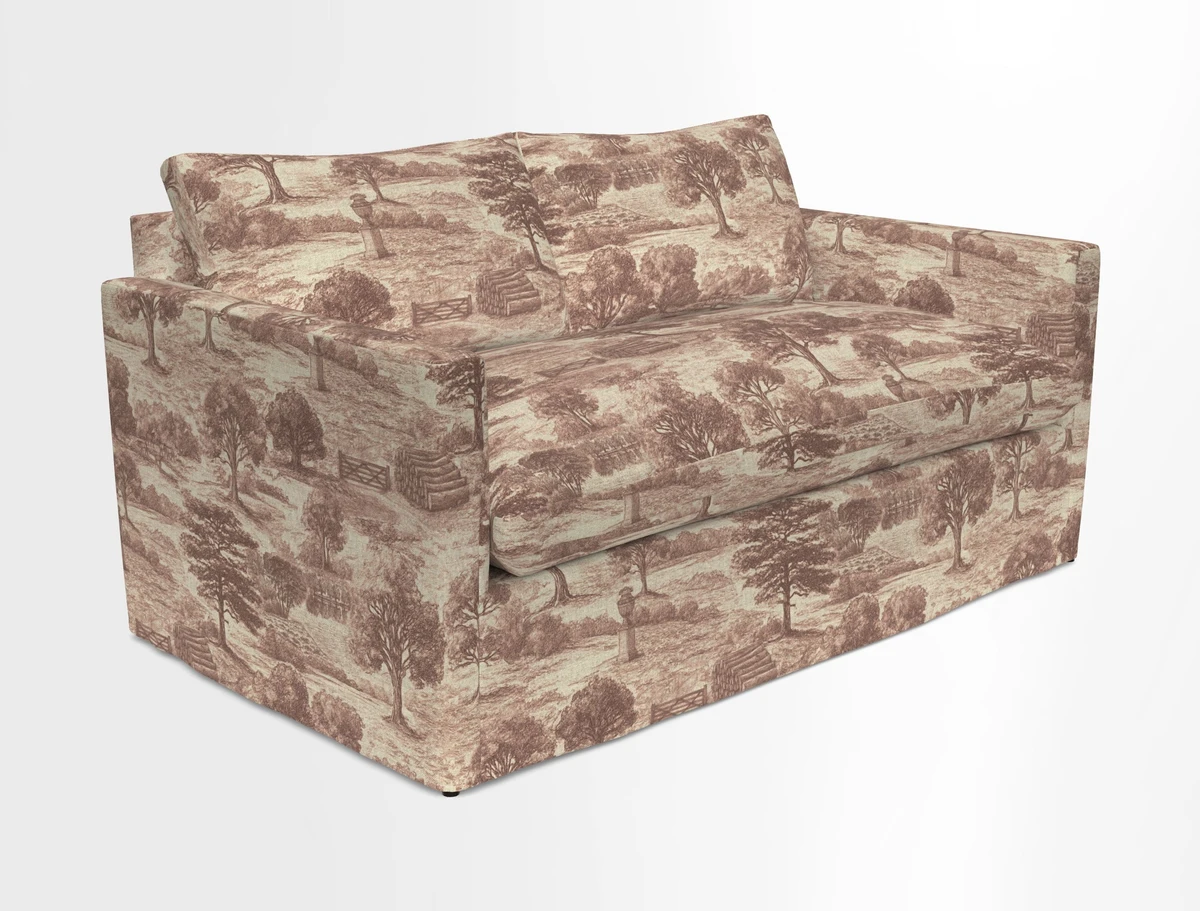 Heyshott 2.5 Seater Sofa in Two Tone Plain Biscuit. Loose cover option available
