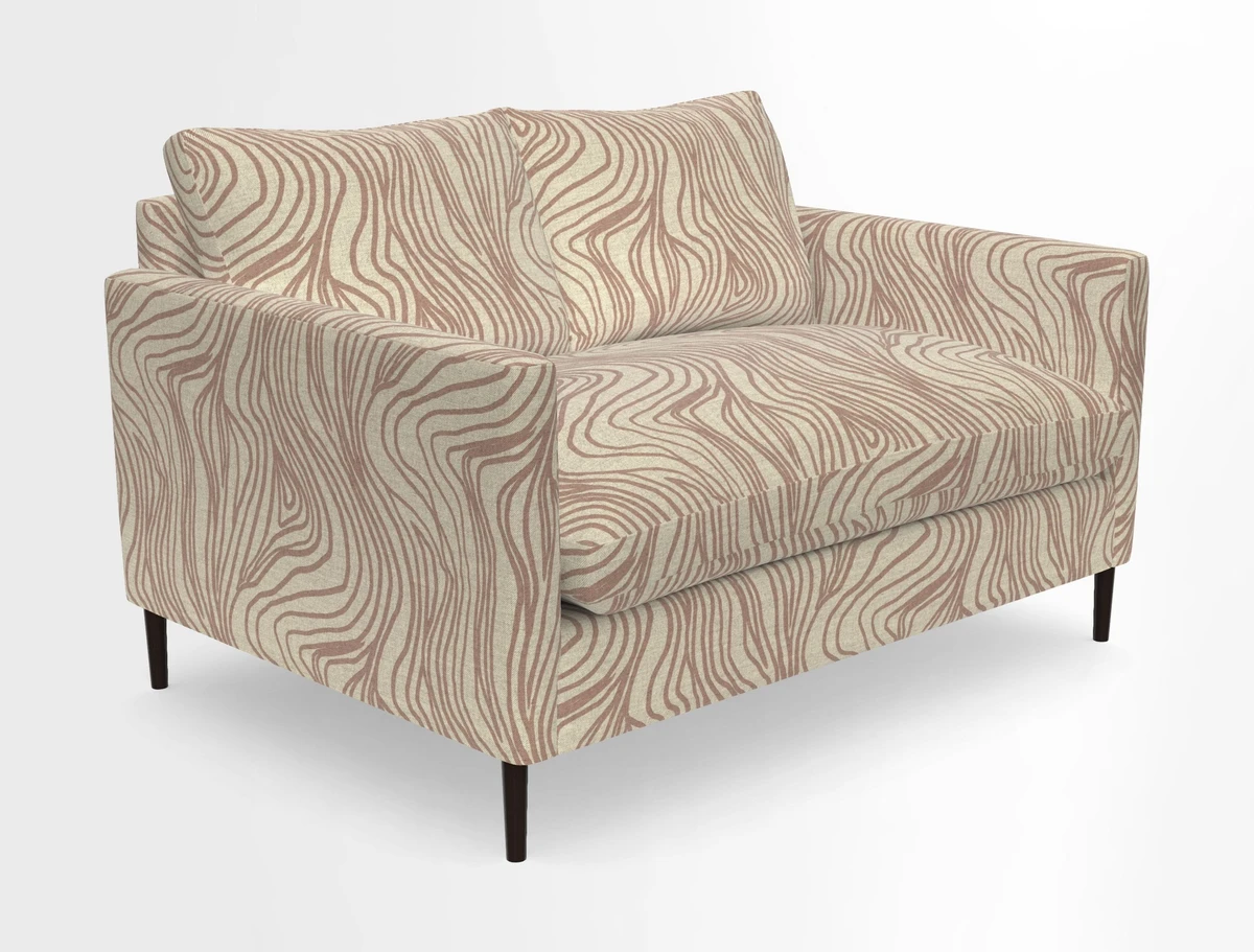 Heyshott 2 Seater Sofa in Two Tone Plain Biscuit. Loose cover option available