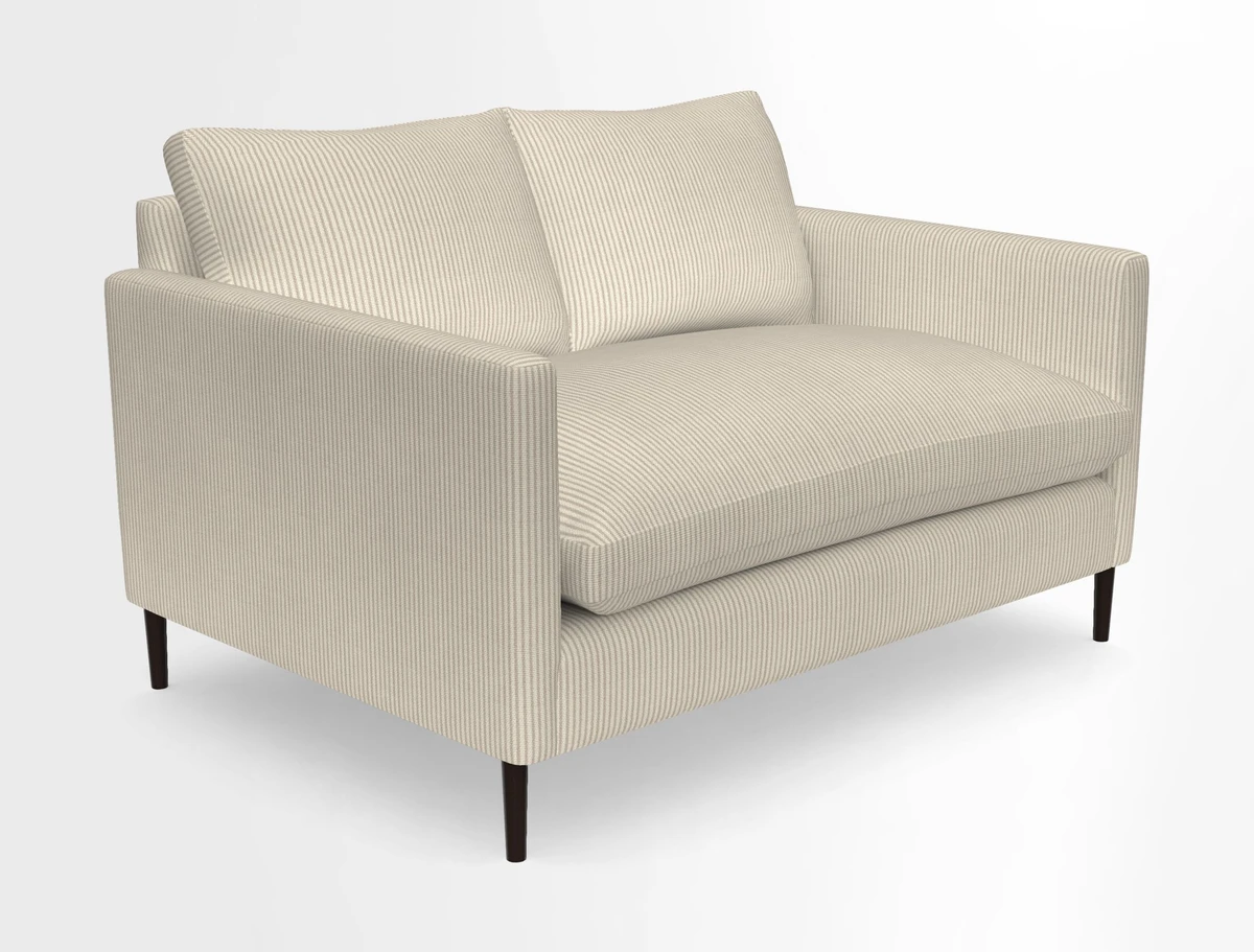 Heyshott 2 Seater Sofa in Two Tone Plain Biscuit. Loose cover option available