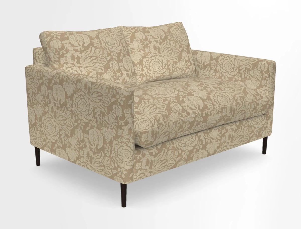Heyshott 2 Seater Sofa in Two Tone Plain Biscuit. Loose cover option available