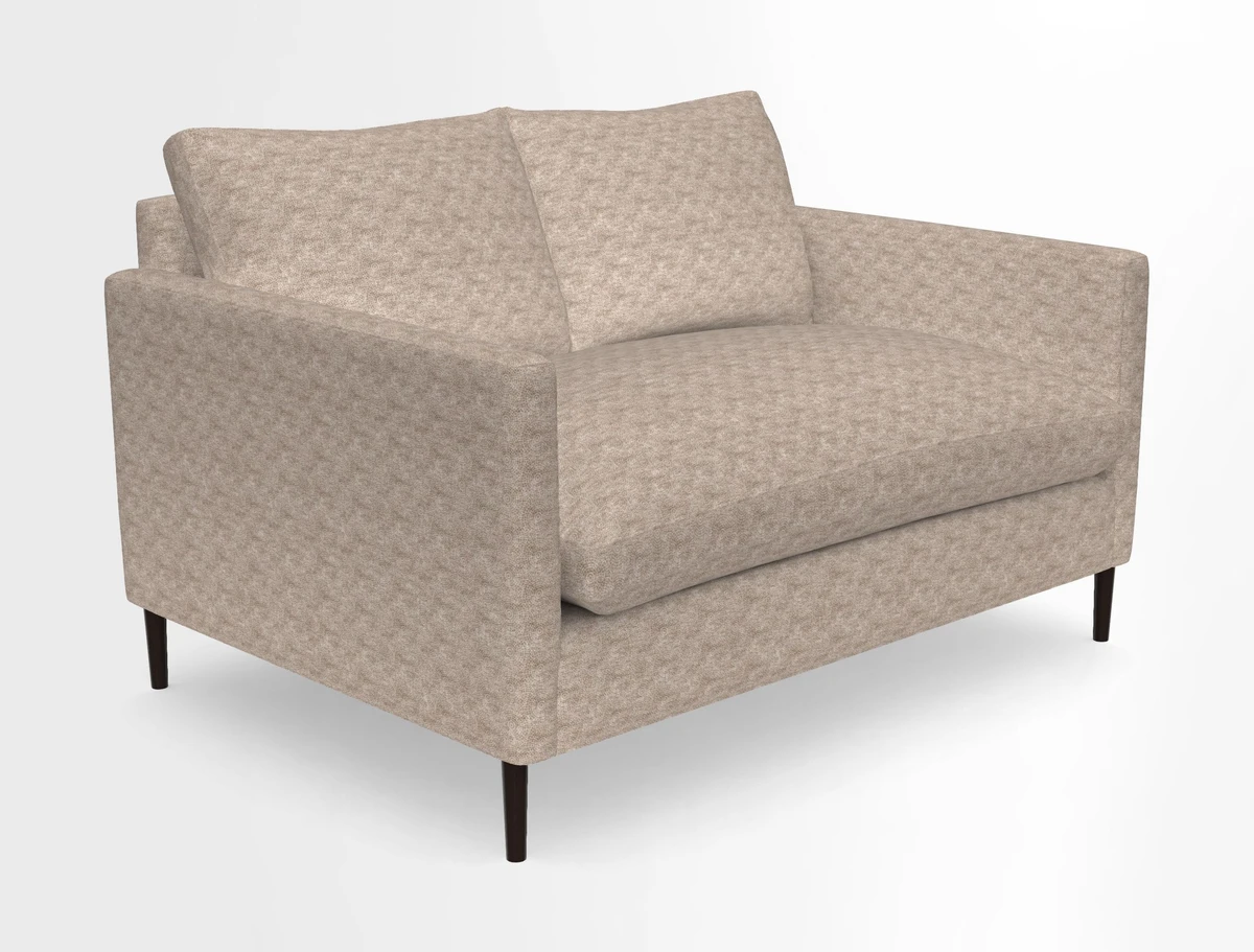 Heyshott 2 Seater Sofa in Two Tone Plain Biscuit. Loose cover option available