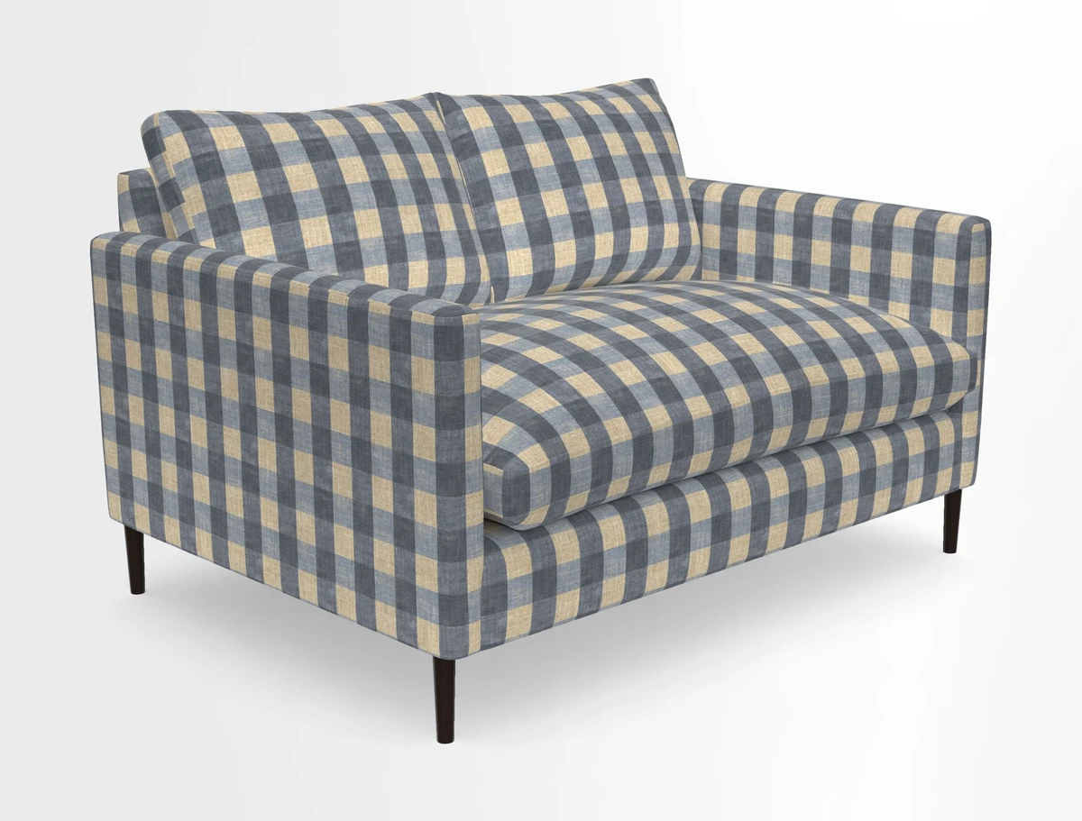 Heyshott 2 Seater Sofa in Two Tone Plain Biscuit. Loose cover option available