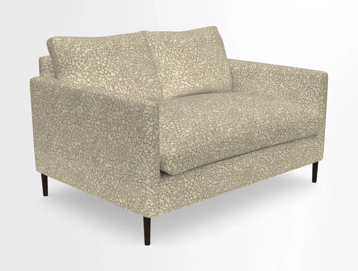 Heyshott 2 Seater Sofa in Two Tone Plain Biscuit. Loose cover option available