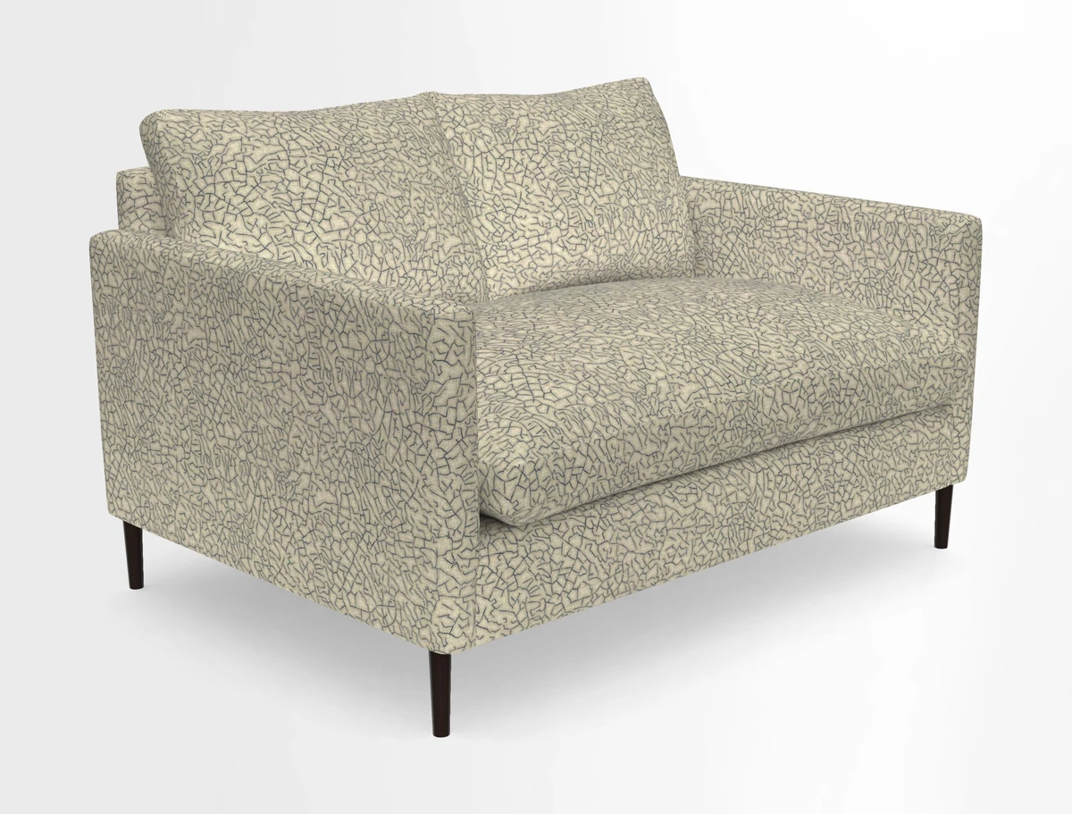 Heyshott 2 Seater Sofa in Two Tone Plain Biscuit. Loose cover option available