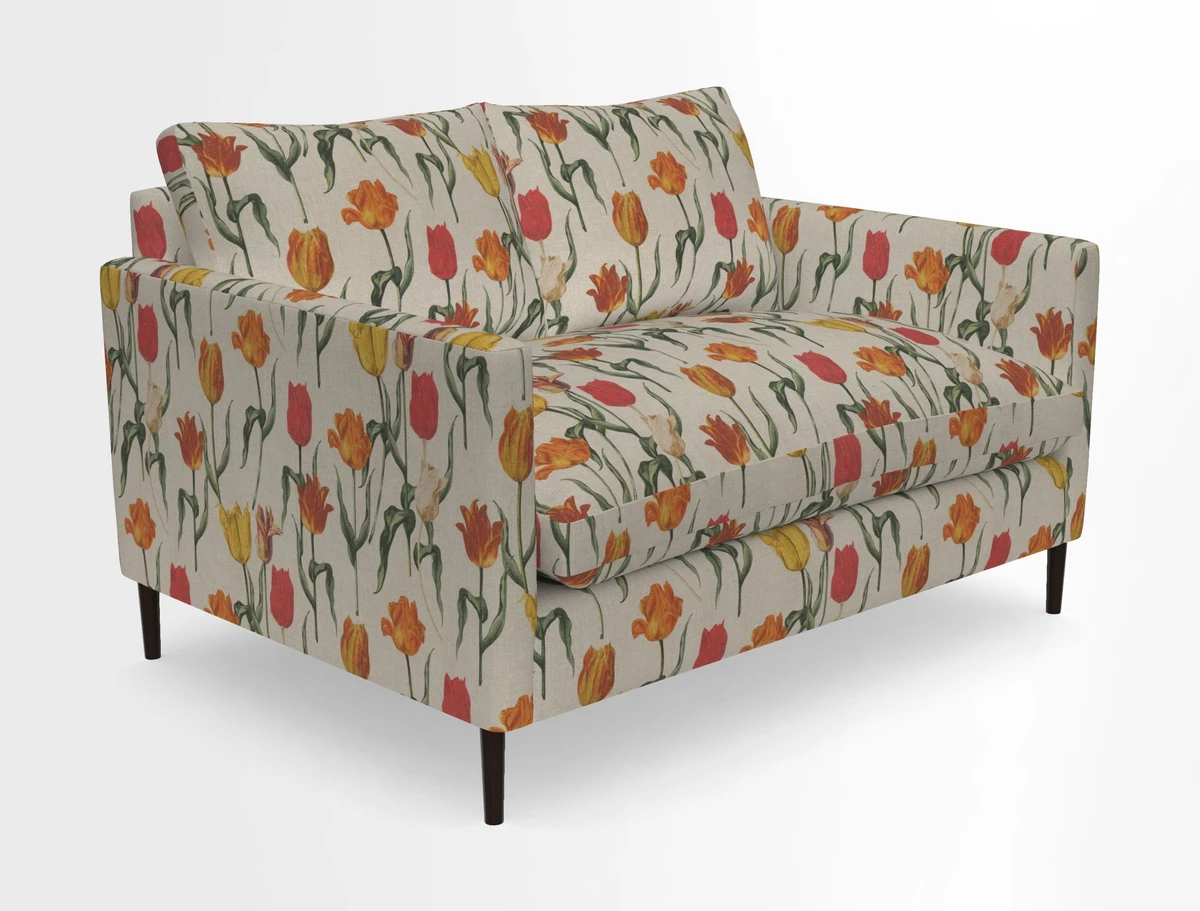 Heyshott 2 Seater Sofa in Two Tone Plain Biscuit. Loose cover option available