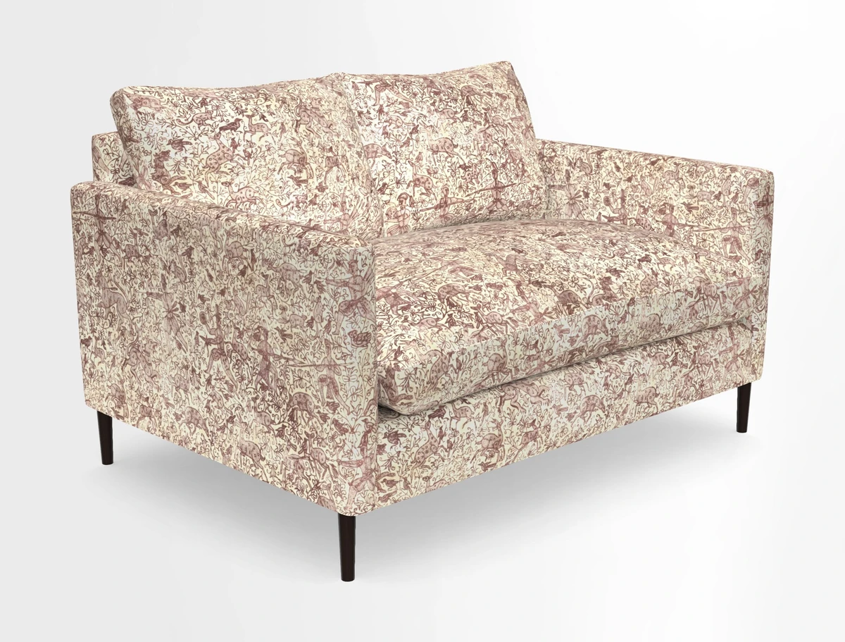 Heyshott 2 Seater Sofa in Two Tone Plain Biscuit. Loose cover option available