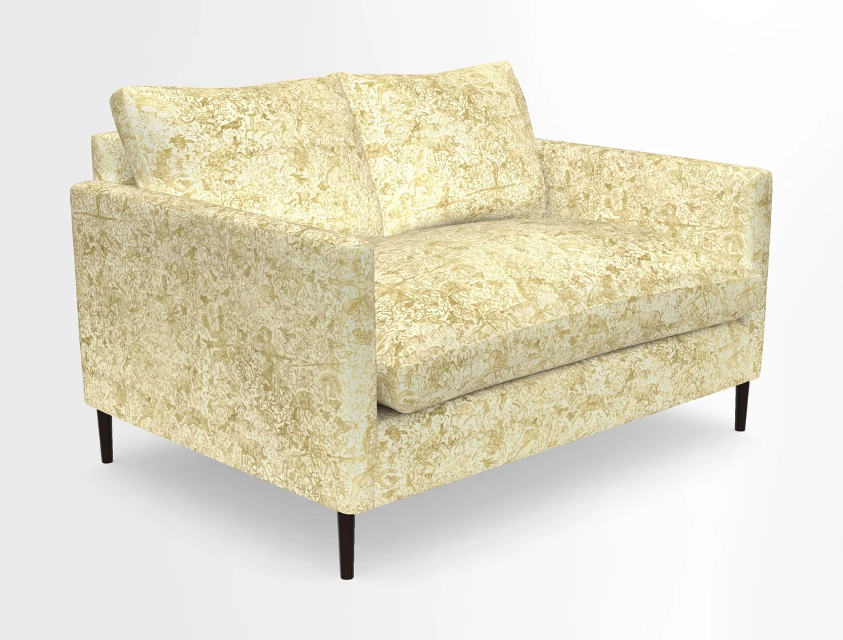 Heyshott 2 Seater Sofa in Two Tone Plain Biscuit. Loose cover option available