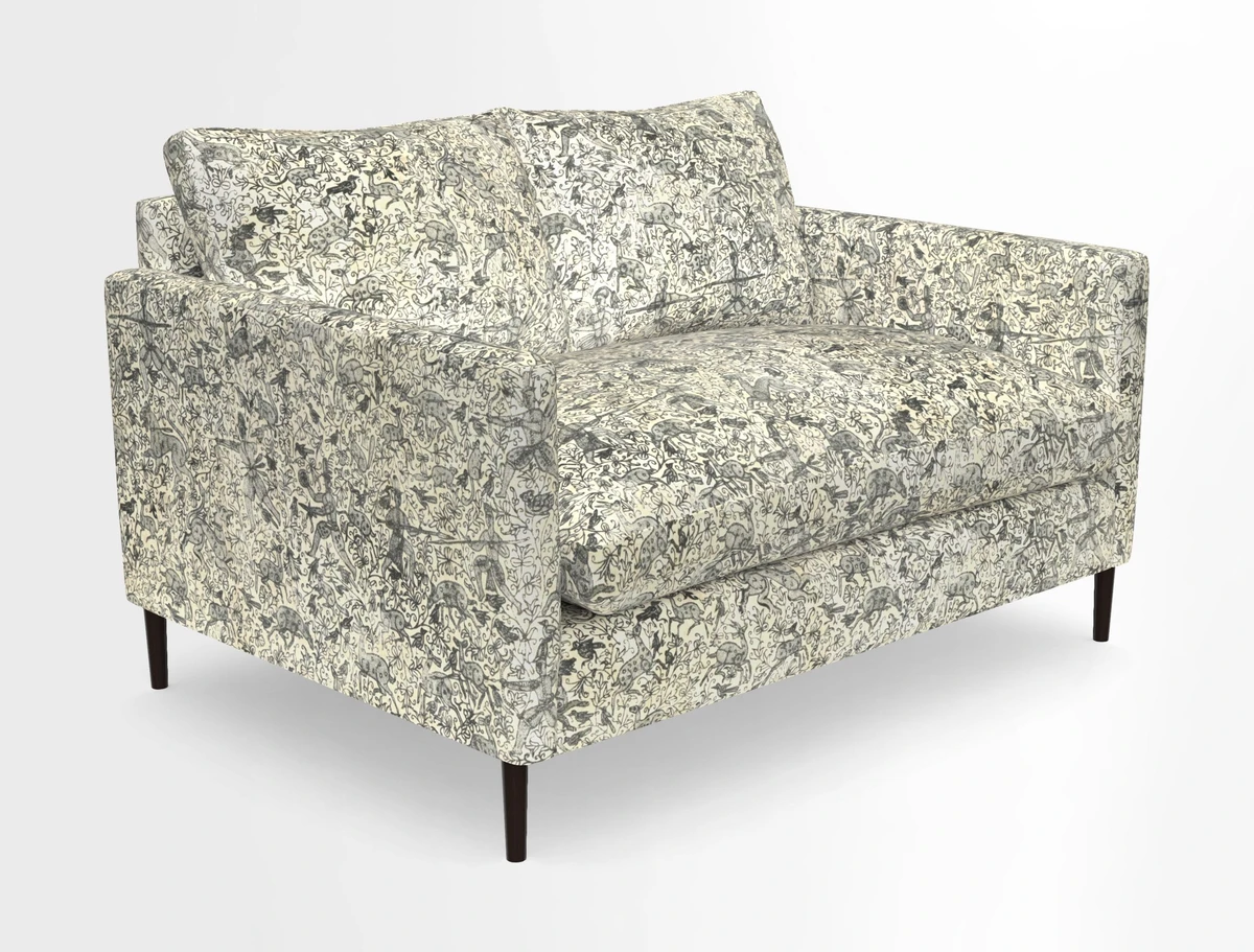 Heyshott 2 Seater Sofa in Two Tone Plain Biscuit. Loose cover option available