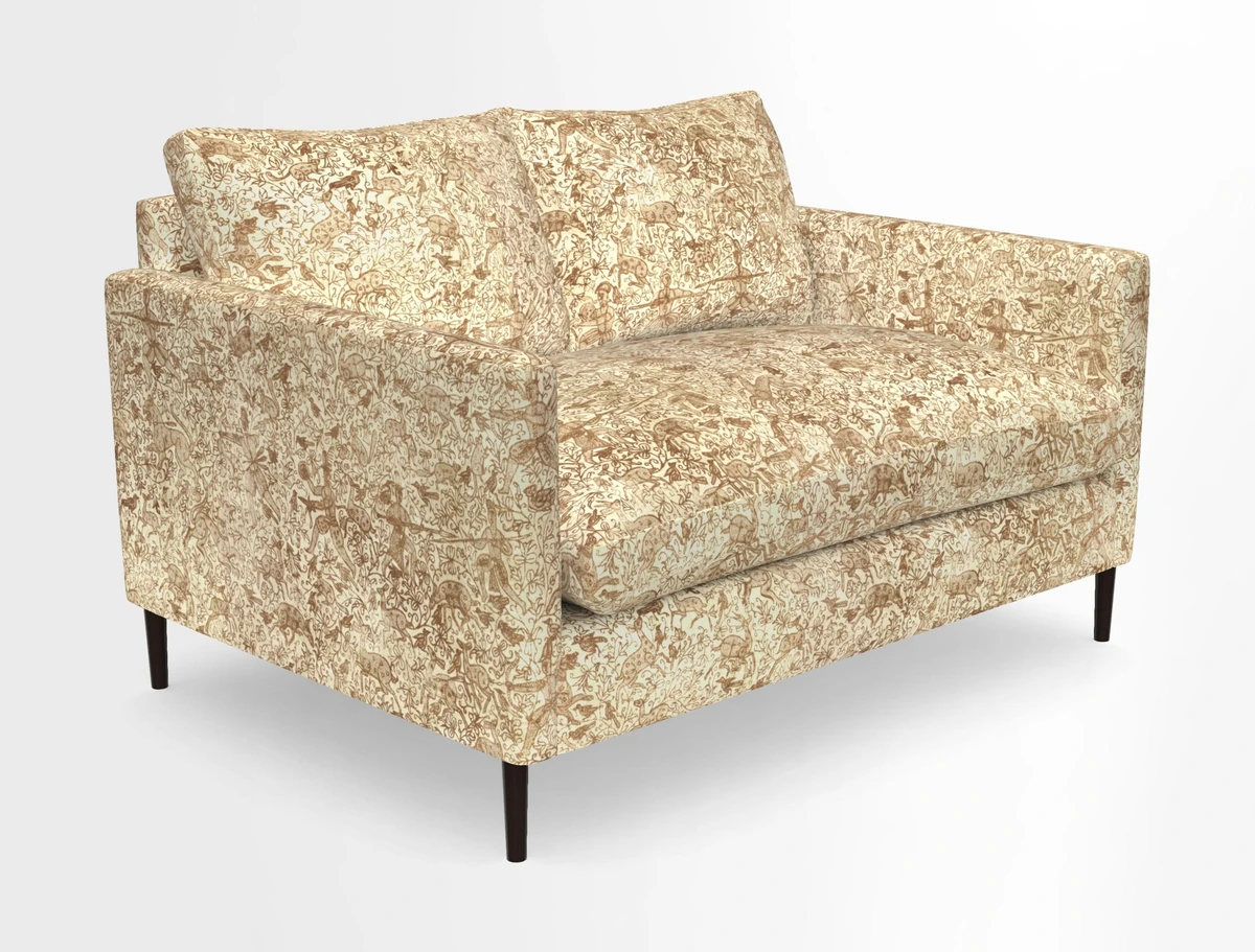 Heyshott 2 Seater Sofa in Two Tone Plain Biscuit. Loose cover option available