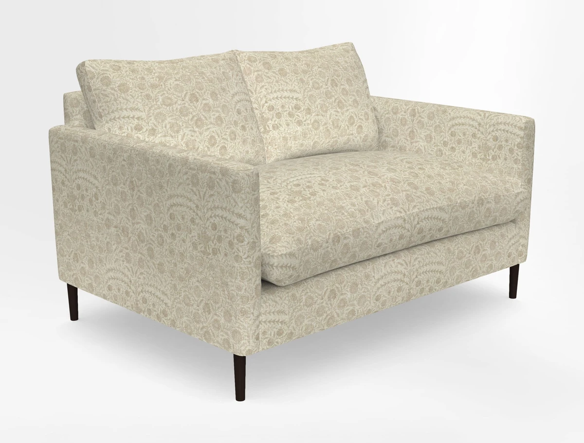 Heyshott 2 Seater Sofa in Two Tone Plain Biscuit. Loose cover option available