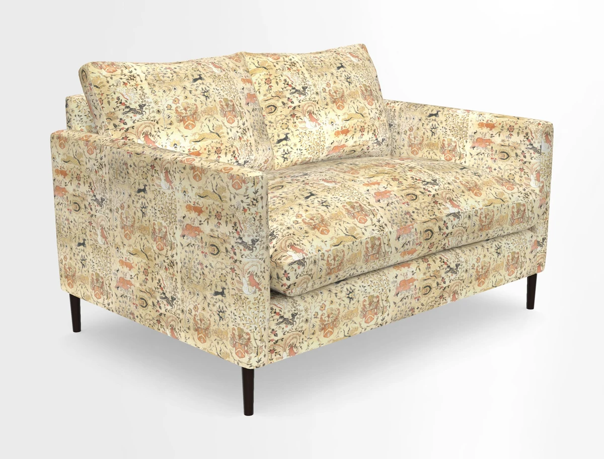 Heyshott 2 Seater Sofa in Two Tone Plain Biscuit. Loose cover option available
