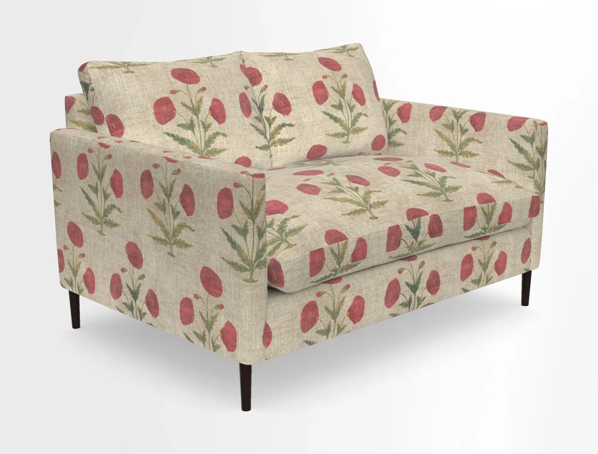 Heyshott 2 Seater Sofa in Two Tone Plain Biscuit. Loose cover option available