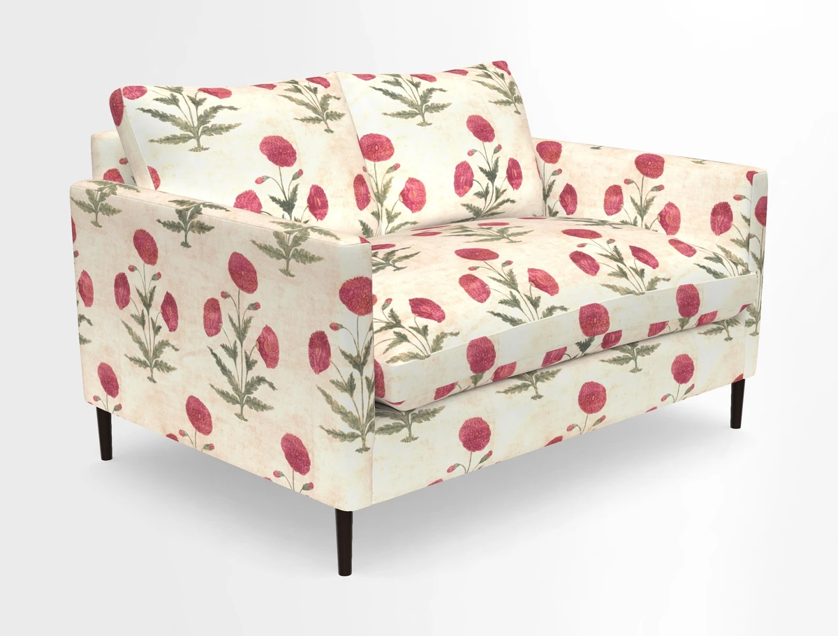 Heyshott 2 Seater Sofa in Two Tone Plain Biscuit. Loose cover option available