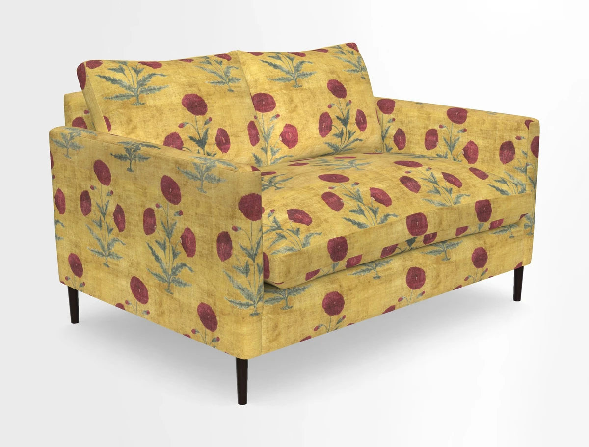 Heyshott 2 Seater Sofa in Two Tone Plain Biscuit. Loose cover option available