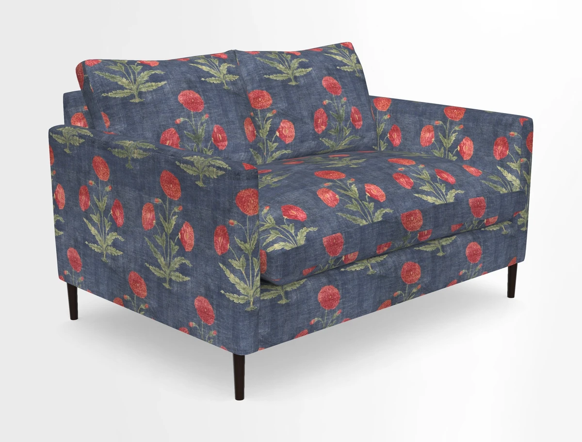 Heyshott 2 Seater Sofa in Two Tone Plain Biscuit. Loose cover option available