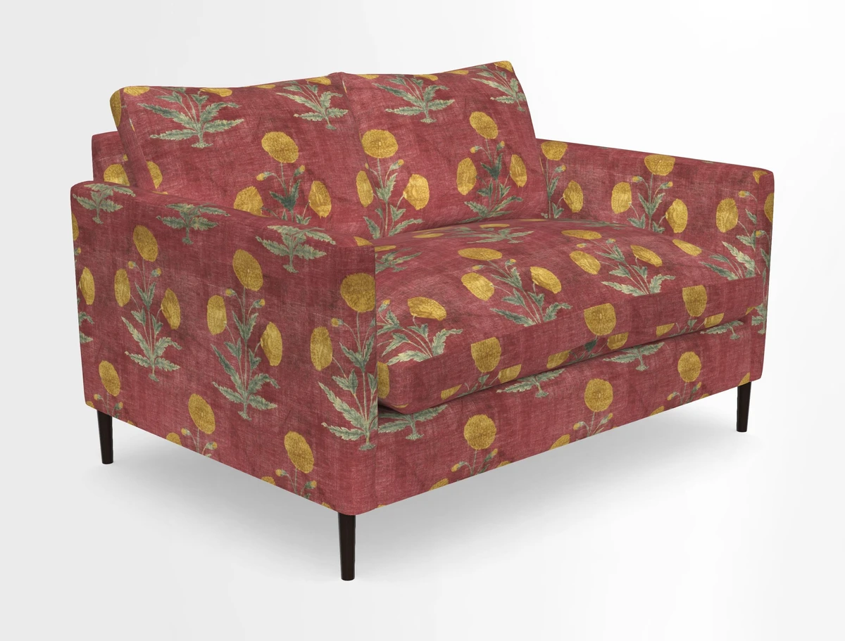 Heyshott 2 Seater Sofa in Two Tone Plain Biscuit. Loose cover option available