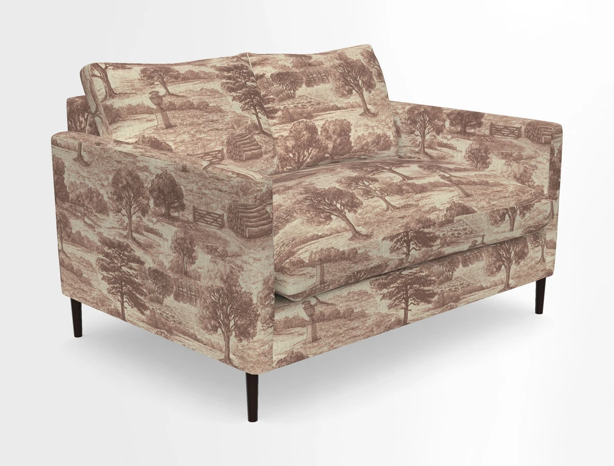 Heyshott 2 Seater Sofa in Two Tone Plain Biscuit. Loose cover option available