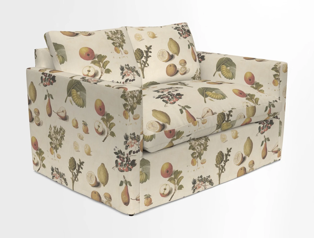 Heyshott 2 Seater Sofa in Two Tone Plain Biscuit. Loose cover option available
