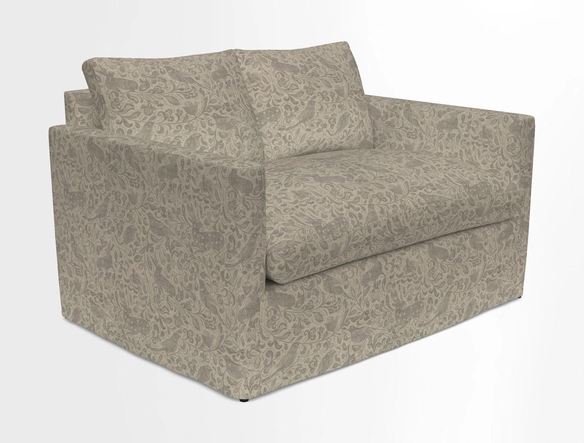 Heyshott 2 Seater Sofa in Two Tone Plain Biscuit. Loose cover option available