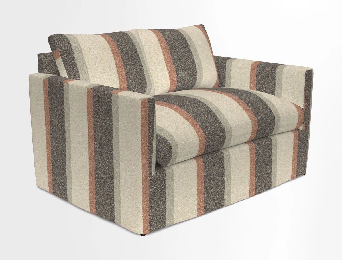 Heyshott 2 Seater Sofa in Two Tone Plain Biscuit. Loose cover option available