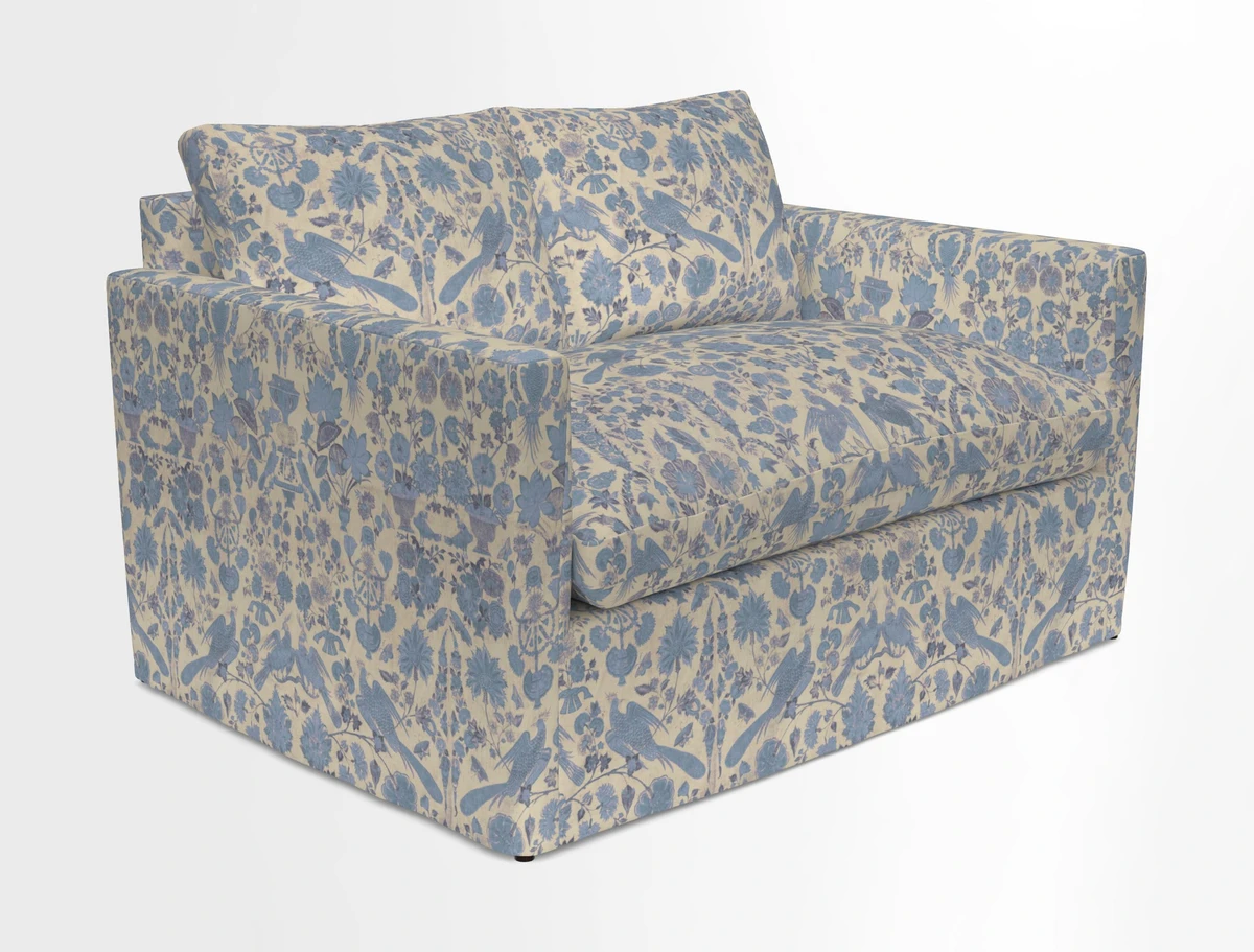 Heyshott 2 Seater Sofa in Two Tone Plain Biscuit. Loose cover option available