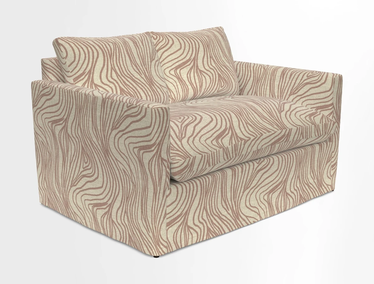 Heyshott 2 Seater Sofa in Two Tone Plain Biscuit. Loose cover option available