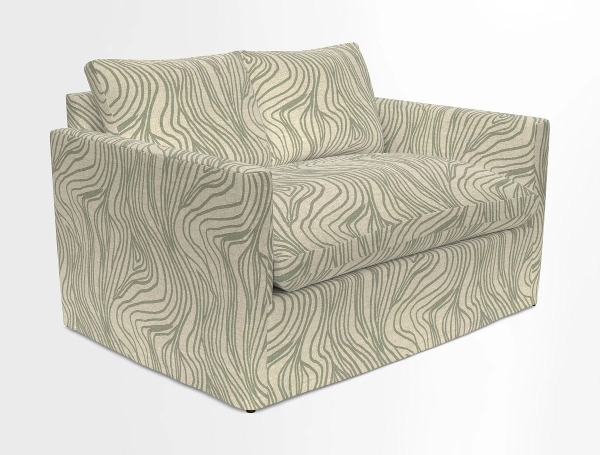 Heyshott 2 Seater Sofa in Two Tone Plain Biscuit. Loose cover option available