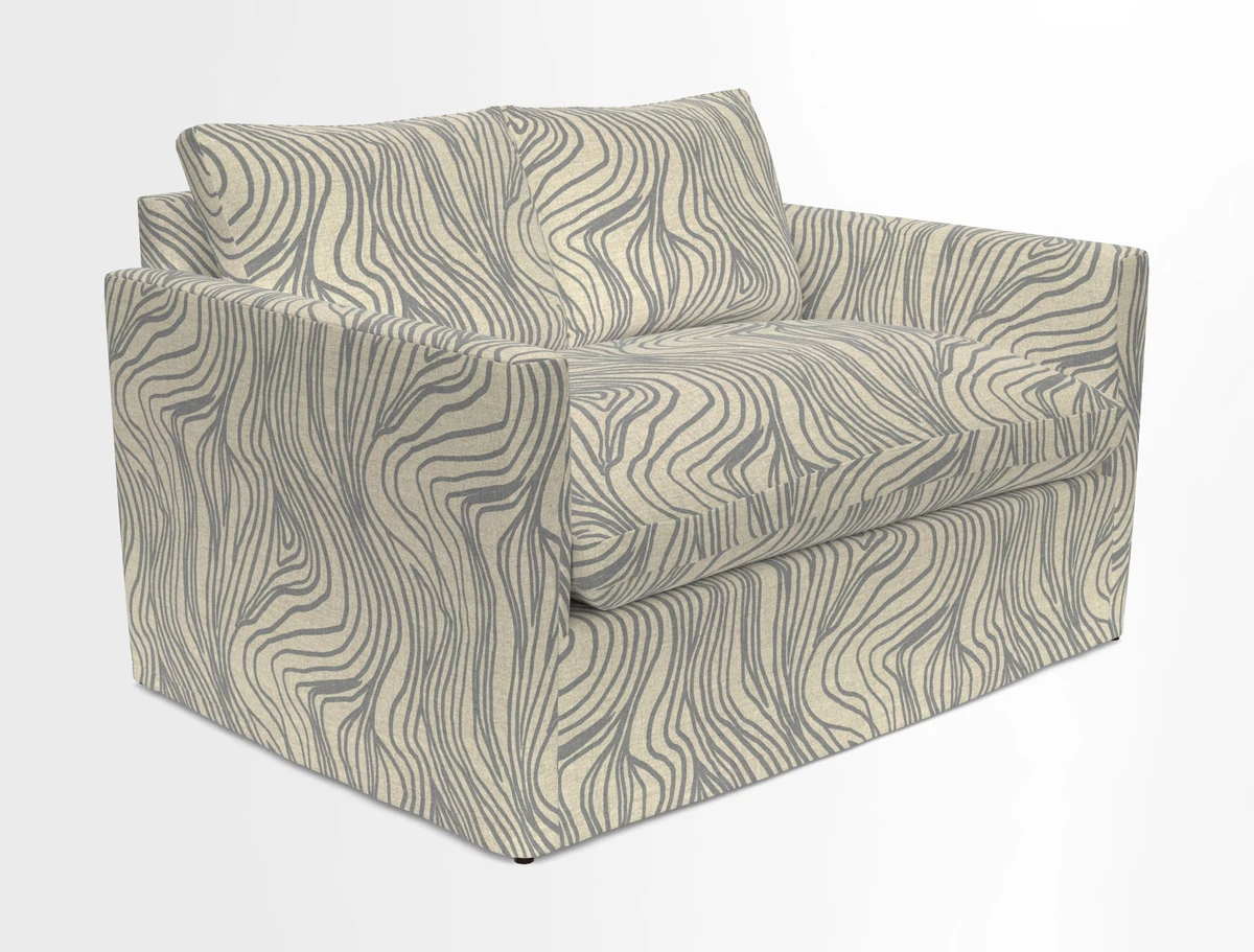 Heyshott 2 Seater Sofa in Two Tone Plain Biscuit. Loose cover option available