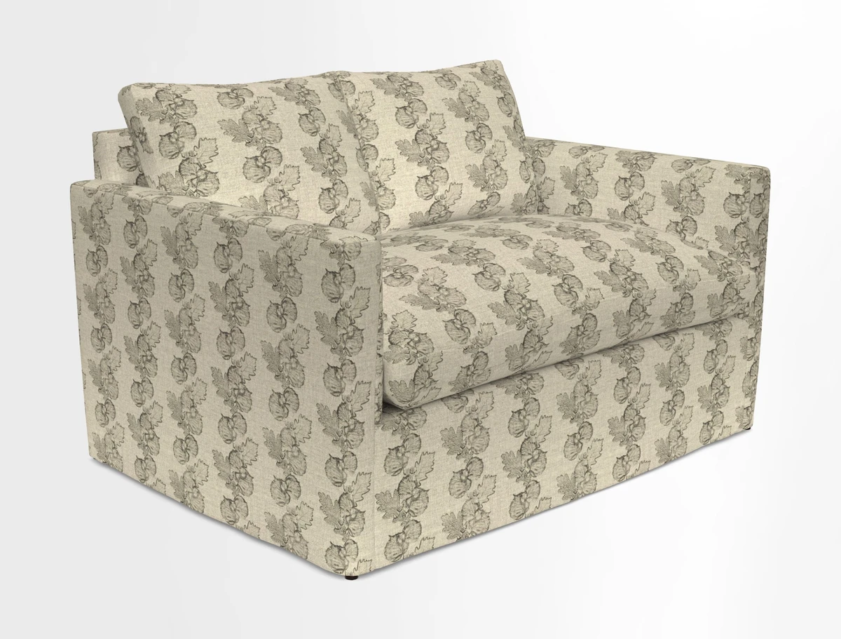 Heyshott 2 Seater Sofa in Two Tone Plain Biscuit. Loose cover option available