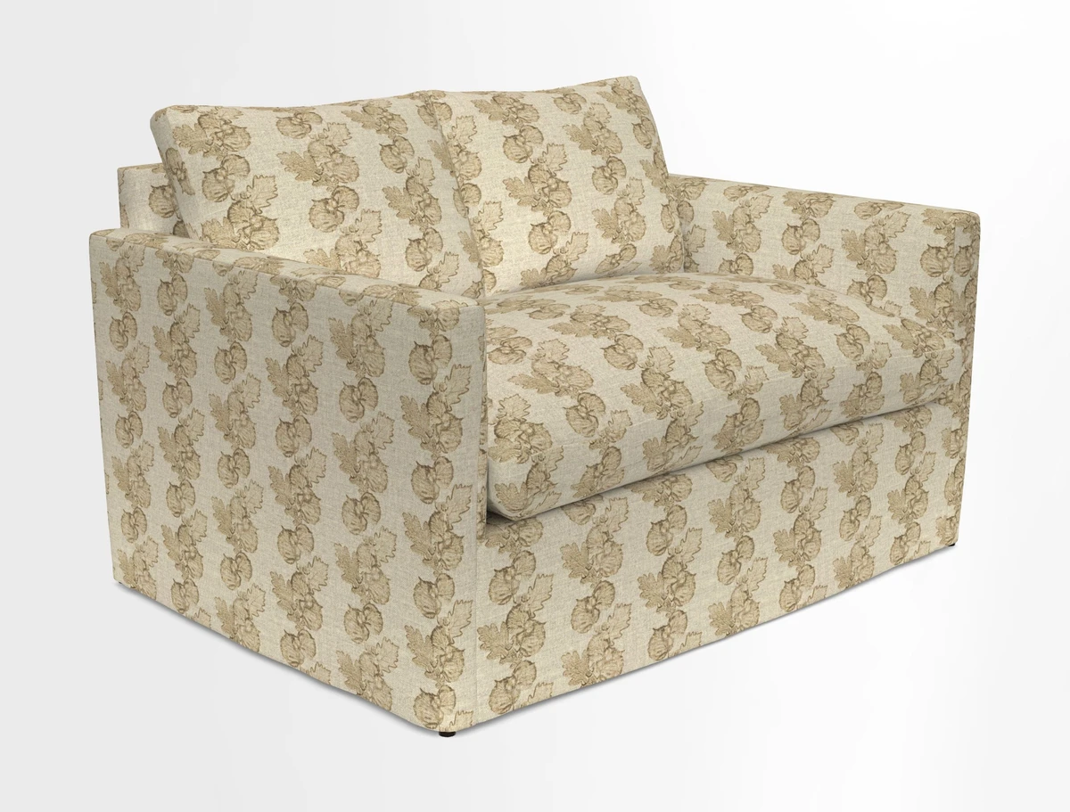 Heyshott 2 Seater Sofa in Two Tone Plain Biscuit. Loose cover option available