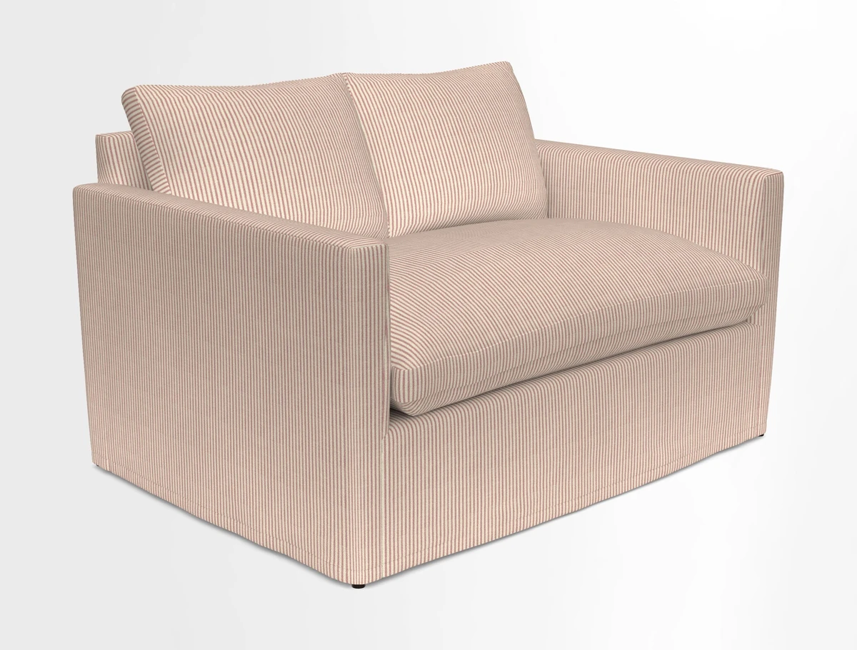 Heyshott 2 Seater Sofa in Two Tone Plain Biscuit. Loose cover option available