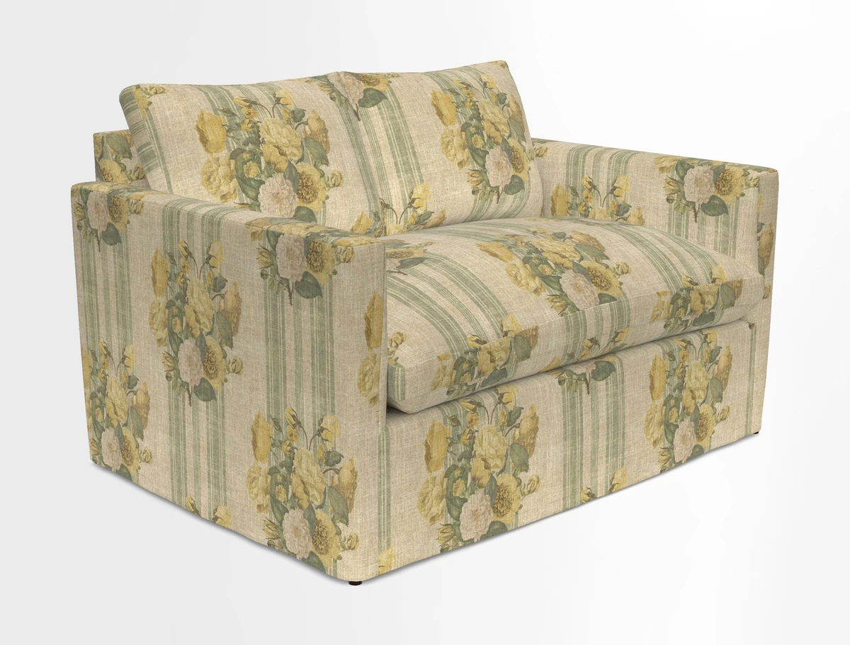 Heyshott 2 Seater Sofa in Two Tone Plain Biscuit. Loose cover option available