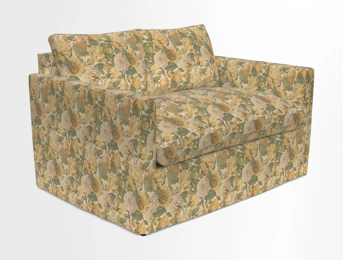 Heyshott 2 Seater Sofa in Two Tone Plain Biscuit. Loose cover option available