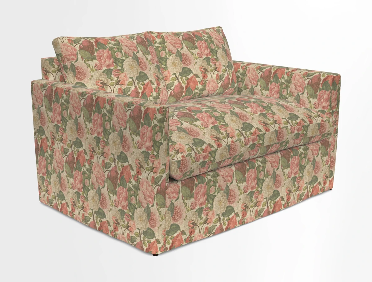Heyshott 2 Seater Sofa in Two Tone Plain Biscuit. Loose cover option available