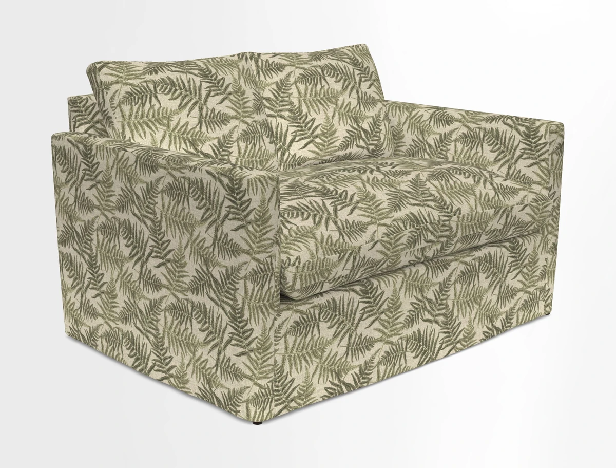 Heyshott 2 Seater Sofa in Two Tone Plain Biscuit. Loose cover option available
