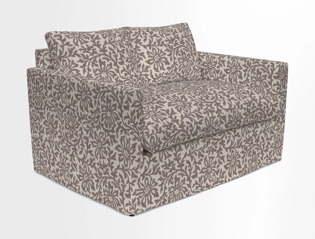 Heyshott 2 Seater Sofa in Two Tone Plain Biscuit. Loose cover option available