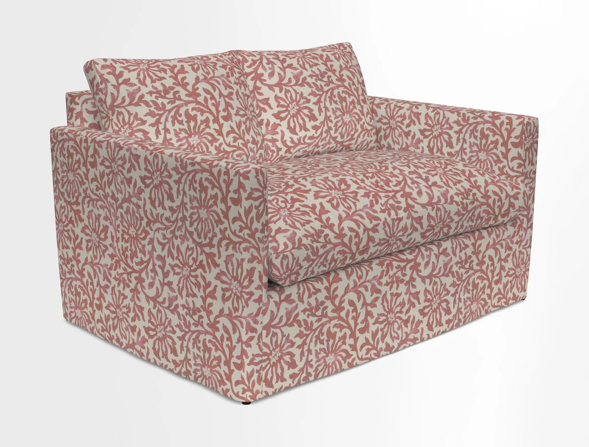 Heyshott 2 Seater Sofa in Two Tone Plain Biscuit. Loose cover option available