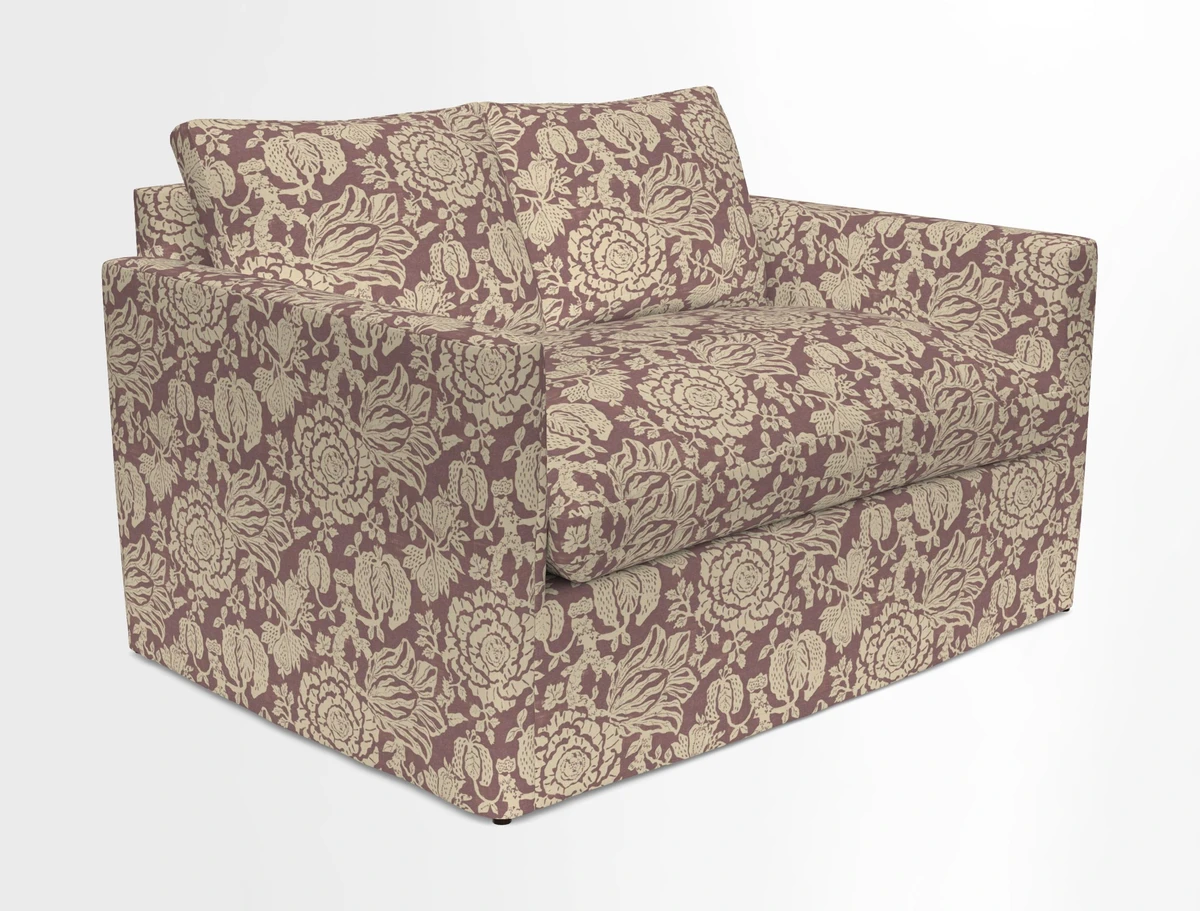 Heyshott 2 Seater Sofa in Two Tone Plain Biscuit. Loose cover option available