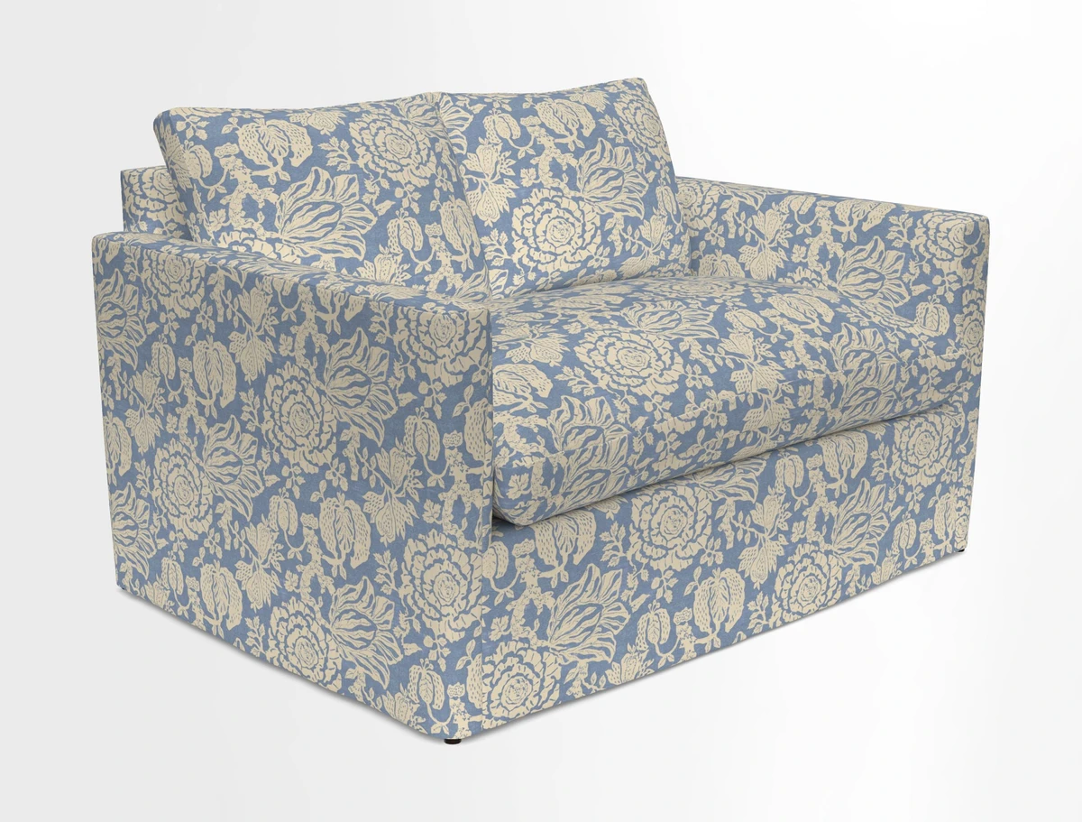 Heyshott 2 Seater Sofa in Two Tone Plain Biscuit. Loose cover option available