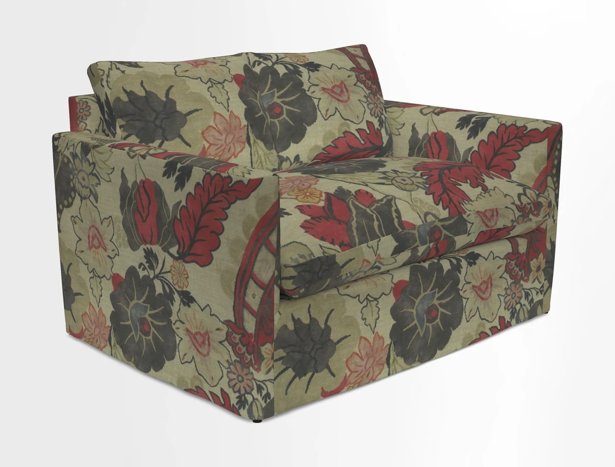 Heyshott 2 Seater Sofa in Two Tone Plain Biscuit. Loose cover option available