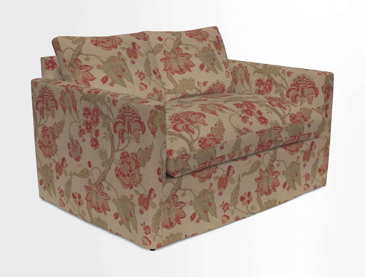 Heyshott 2 Seater Sofa in Two Tone Plain Biscuit. Loose cover option available