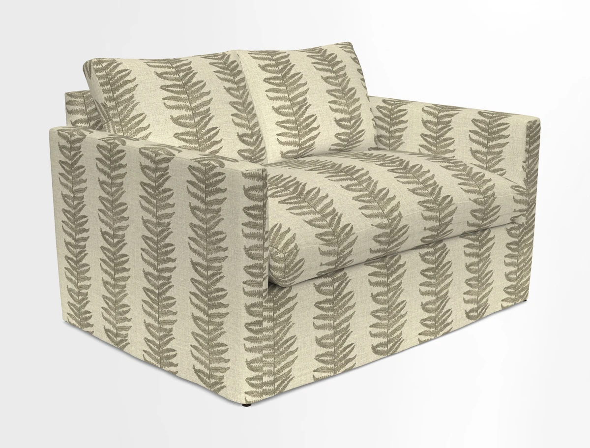 Heyshott 2 Seater Sofa in Two Tone Plain Biscuit. Loose cover option available