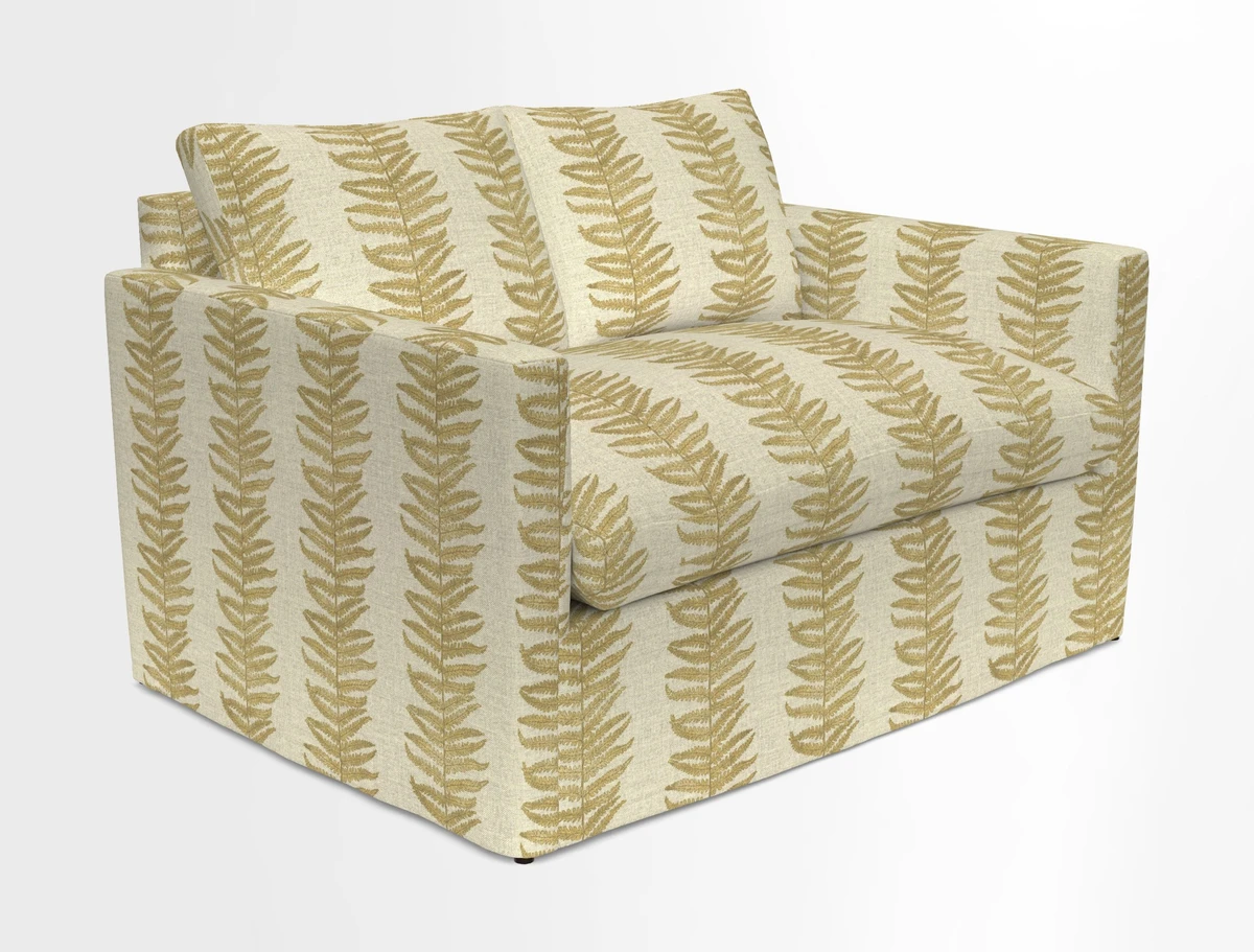 Heyshott 2 Seater Sofa in Two Tone Plain Biscuit. Loose cover option available