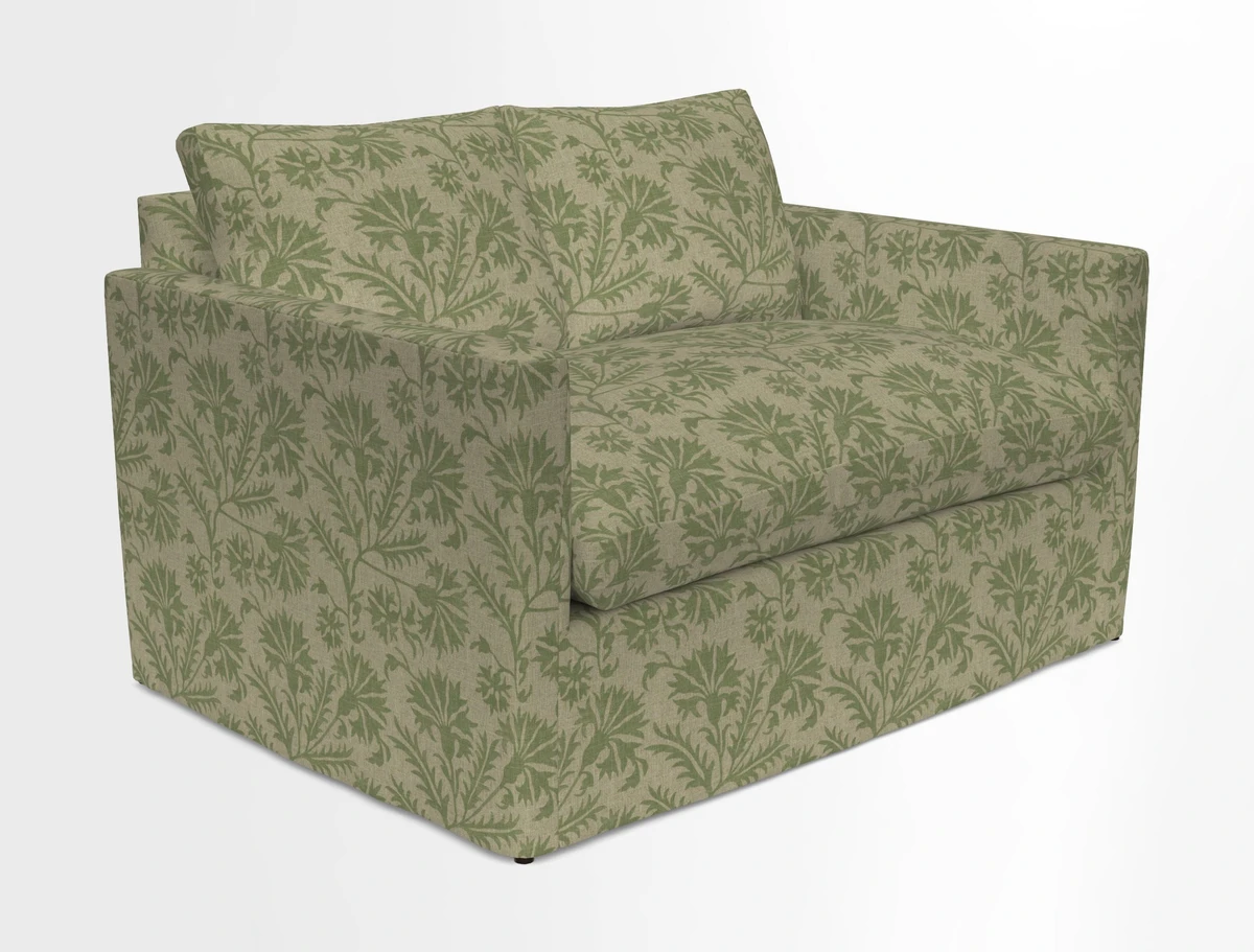 Heyshott 2 Seater Sofa in Two Tone Plain Biscuit. Loose cover option available