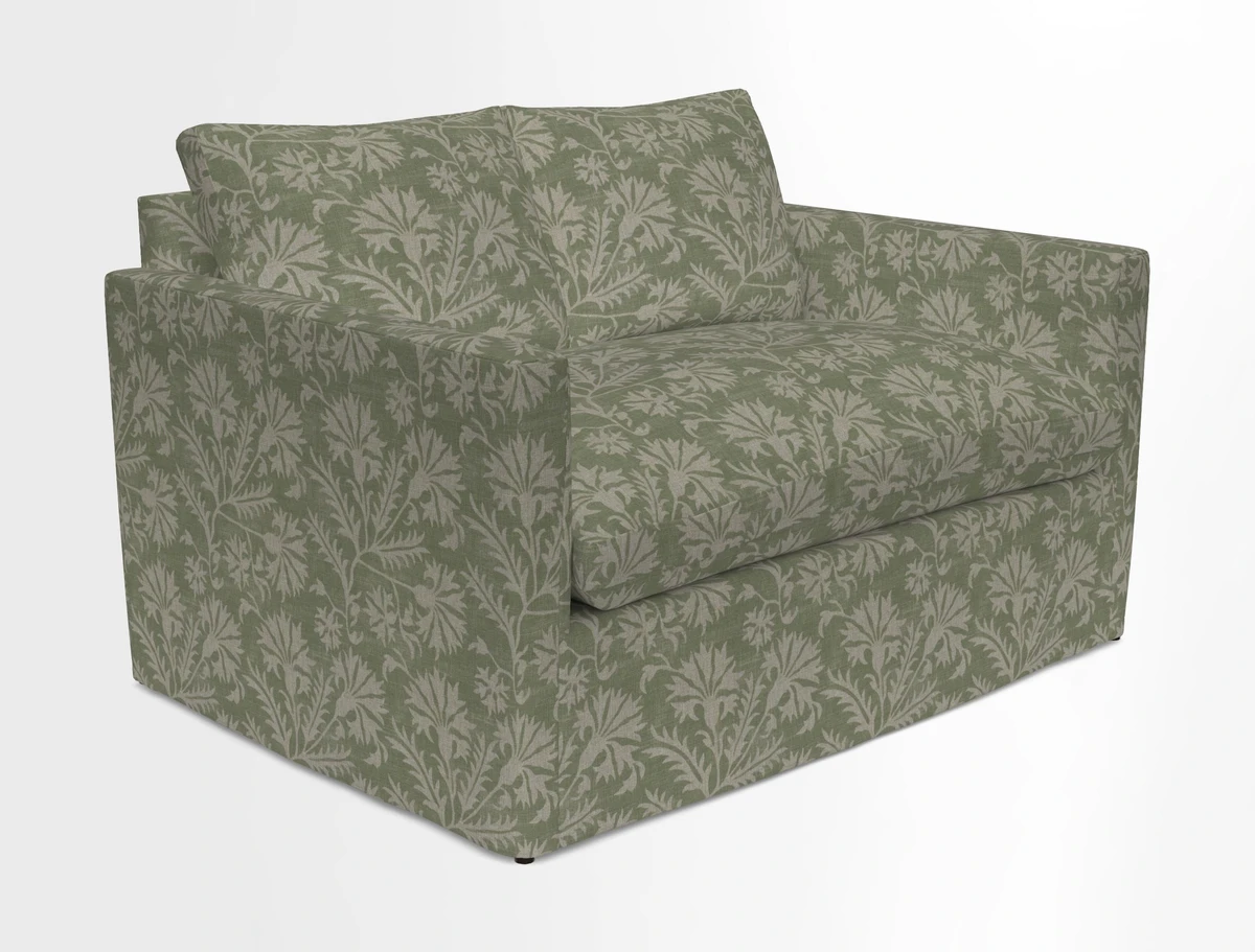 Heyshott 2 Seater Sofa in Two Tone Plain Biscuit. Loose cover option available